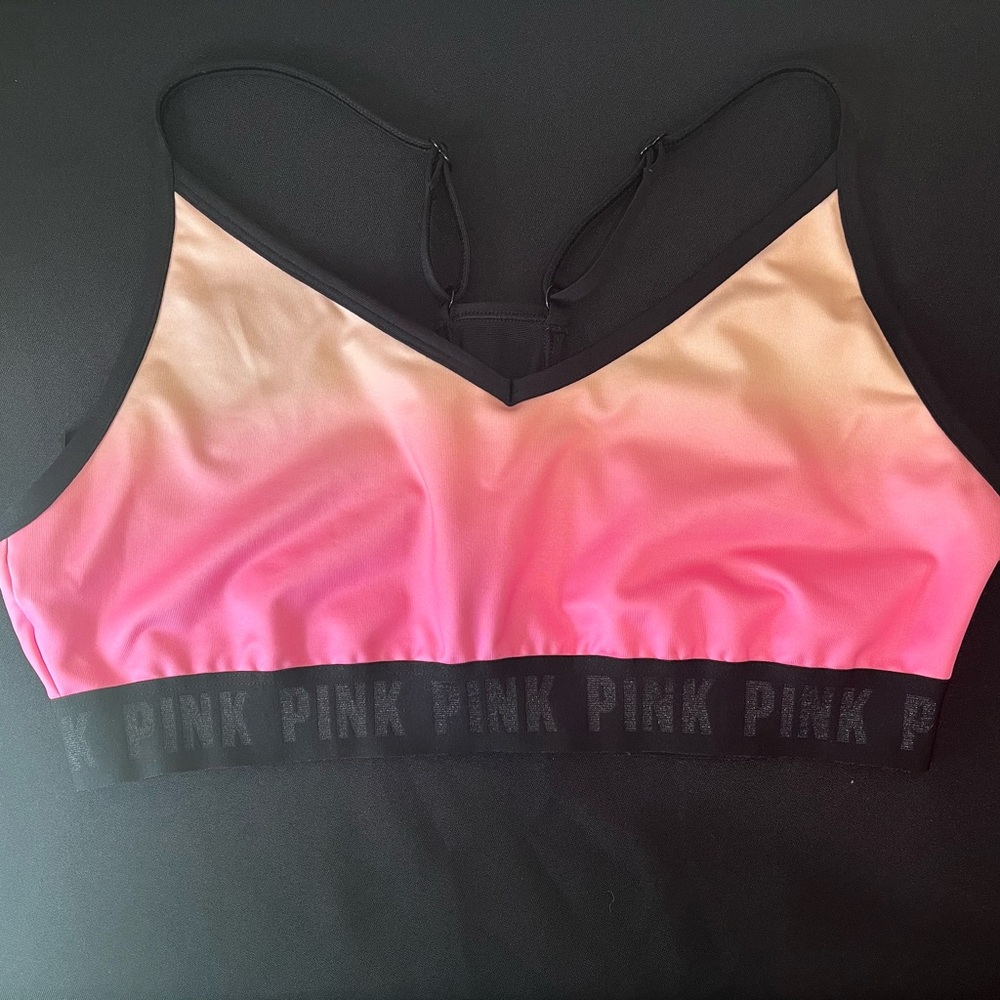 Victoria’s Secret PINK Active Ombre Sports Bra XL